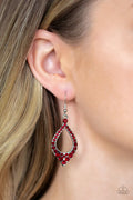 Paparazzi ♥ Finest First Lady - Red ♥ Earrings