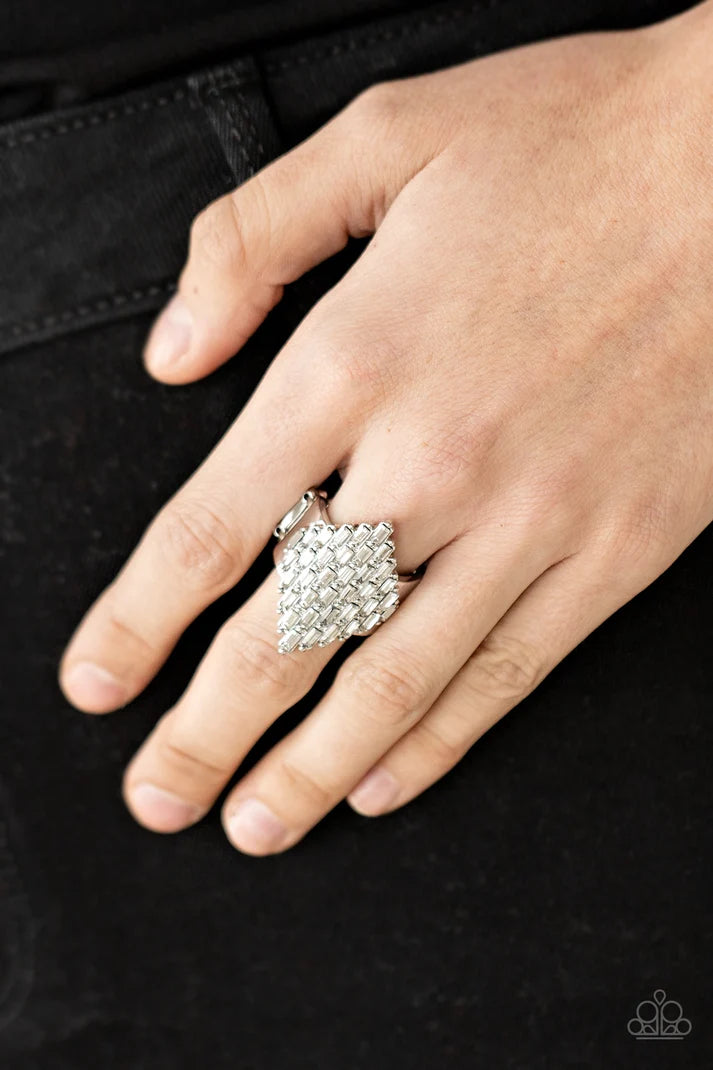 Paparazzi ♥ Hive Hustle - White ♥ Ring