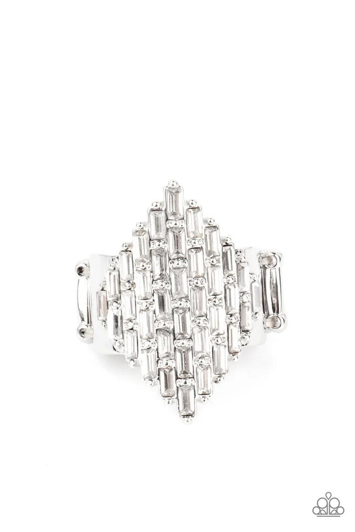 Paparazzi ♥ Hive Hustle - White ♥ Ring