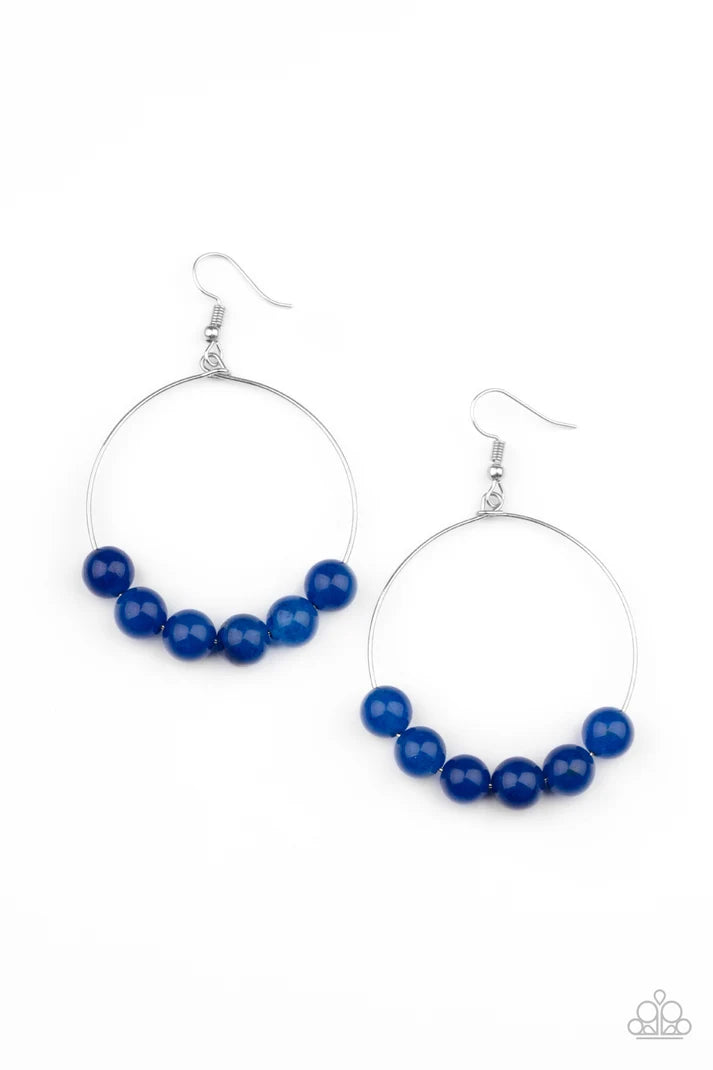 Paparazzi ♥ Let It Slide - Blue ♥ Earrings