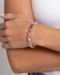 Paparazzi ♥ Mismatched Movement - Rose Gold ♥ Bracelet