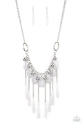 Paparazzi ♥ Roaring Riviera - White ♥ Necklace