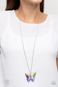 Paparazzi ♥ The Social Butterfly Effect - multi (iridescent) ♥ Necklace