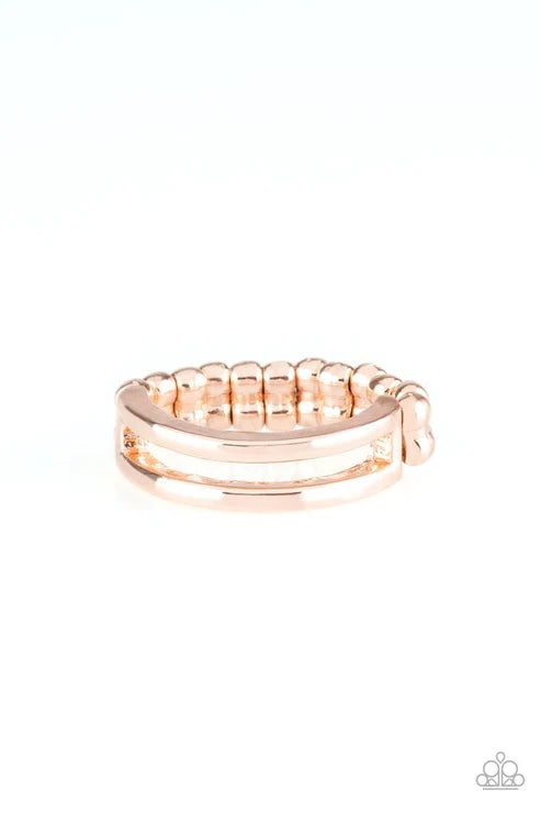 Paparazzi ♥ I Need Space - Rose Gold ♥ Ring