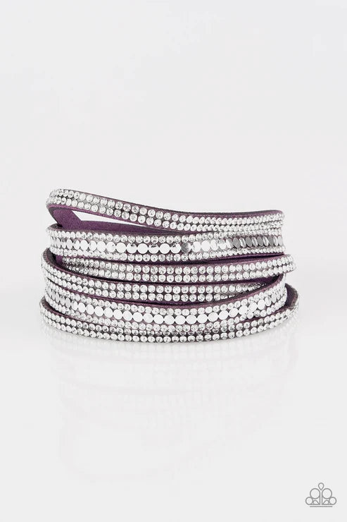 Paparazzi ♥ Rock Star Attitude - Purple ♥ Bracelet